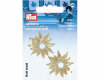 Applikation BLÜTEN, gold-metallic, 2 Stück, Prym