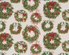 Patchworkstoff DECEMBER MAGIC, Weihnachtskränze, Blank Quilting