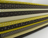 Westfalenstoff HIMMELPFORT, Kreuz-Kreise, dunkelbraun