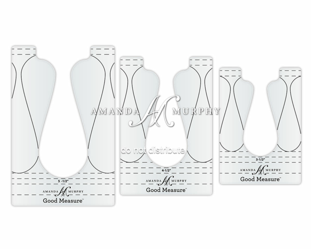 Set Quiltlineale EVERY RIBBON CANDY 2 für Ruler Work, Amanda Murphy, 99 ...