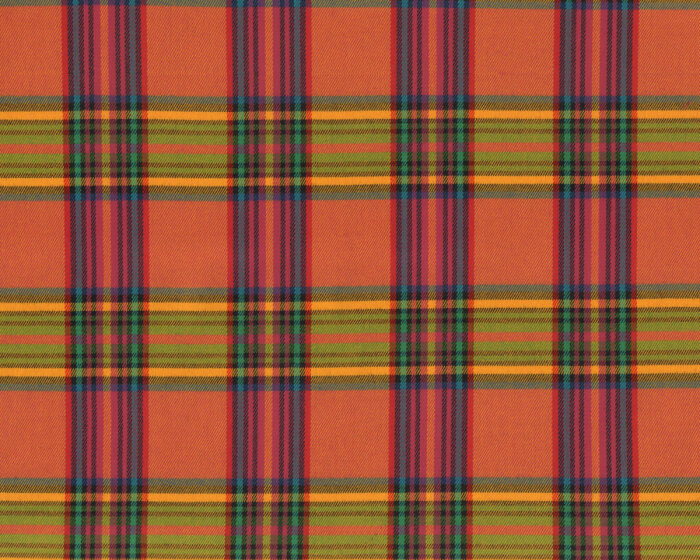 Italienischer Baumwoll-Webstoff ROCCO, Karo-Muster, fuchsia-gelb