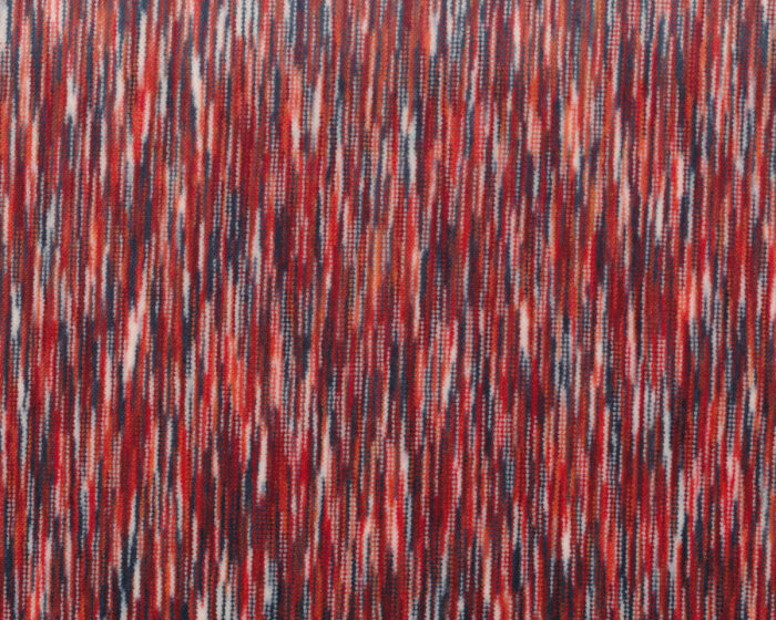 Italienischer Baumwollsamtstoff MATUS, Streifen, rot
