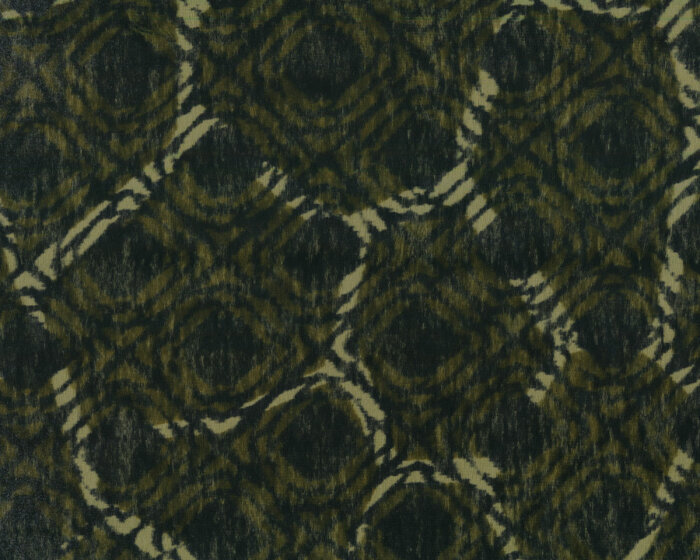 Italienisches Fellimitat aus Viskose SAVANA, Rautenmuster, olive