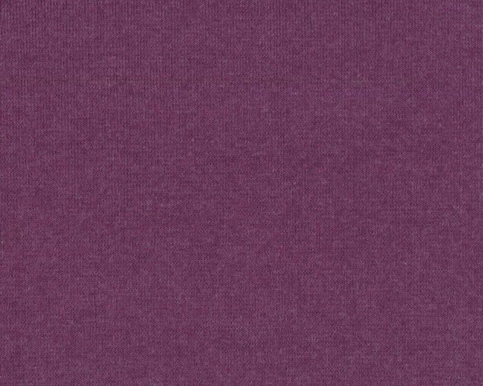 Bündchen-Stoff FEINRIPP MELANGE, aubergine meliert