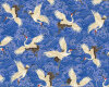 Metallic-Patchworkstoff KOKO, Kraniche, blau,Timeless Treasures