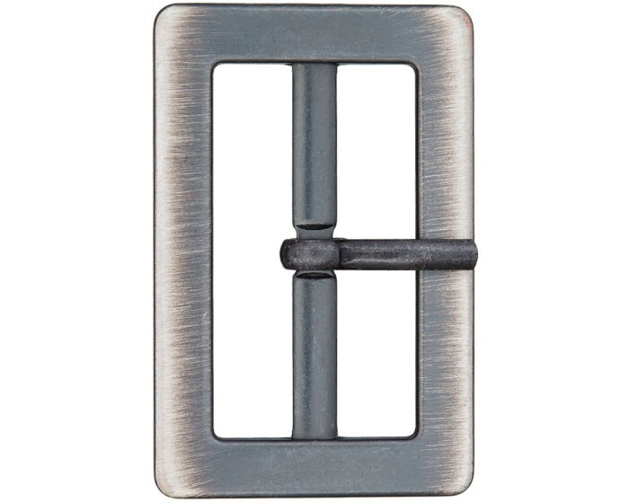 Gürtelschnalle aus Metall, Union Knopf gunmetall-silber 30 mm