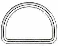 D-Ringe aus Metall, Union Knopf silber 10 mm