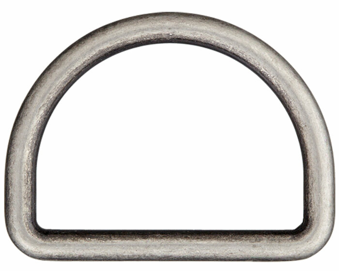 D-Ringe aus Metall, Union Knopf altsilber 10 mm