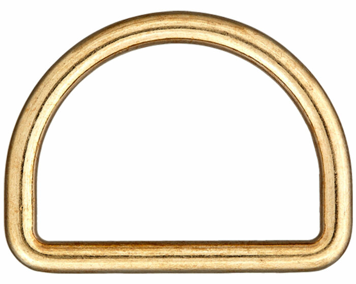 D-Ringe aus Metall, Union Knopf gold 30 mm