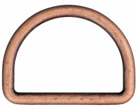 D-Ringe aus Metall, Union Knopf altkupfer 15 mm