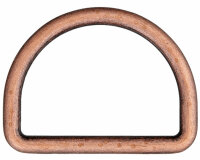 D-Ringe aus Metall, Union Knopf altkupfer 25 mm
