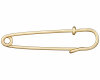 Kiltnadel aus Metall, Union Knopf gold 70 mm