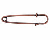 Kiltnadel aus Metall, Union Knopf altkupfer 50 mm