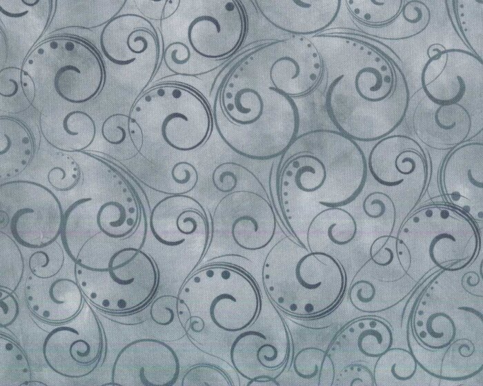 B-Ware Rückseitenstoff SWIRLING SPLENDOR, Kringel, grau, Greta Lynn