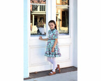 Popeline-Patchworkstoff AQUARELLE, Wildrosen, grün, Katarina Roccella