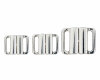 Bikiniverschluss aus Metall, abgerundet, silber, Union Knopf 14 mm
