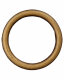 Metall-Ring, Union Knopf altmessing gold 15 mm