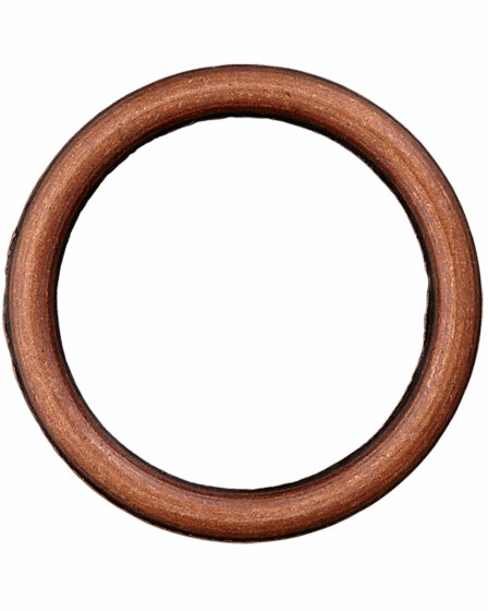 Metall-Ring, Union Knopf altkupfer 30 mm