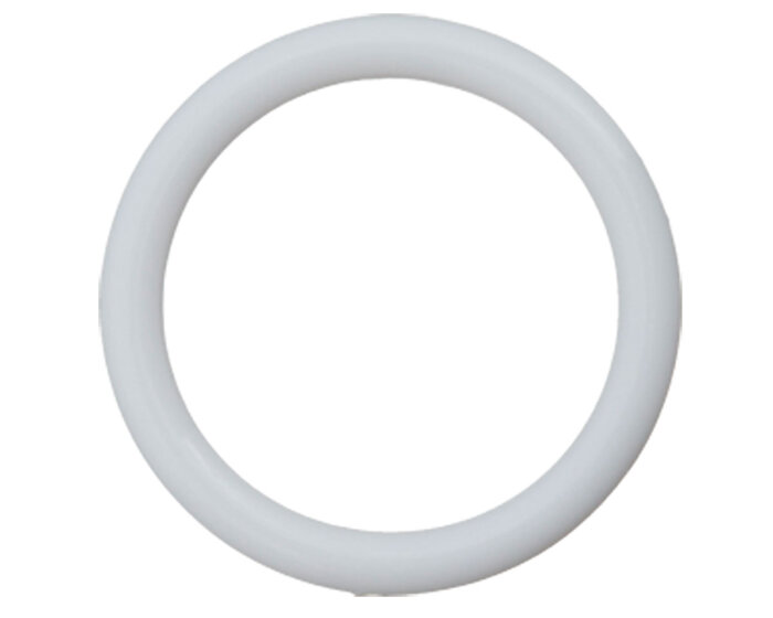 Kunststoff-Ring, Union Knopf weiß 18 mm