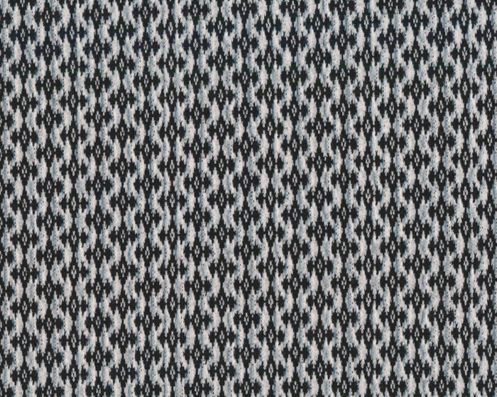 Jacquard-Strick COTTAGE KNIT, Rautenmuster, schwarz-weiß. Albstoffe