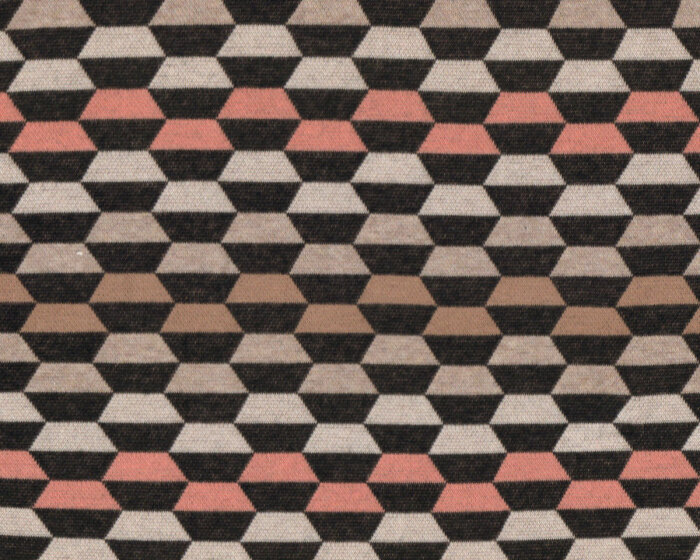 Jacquard-Strick LAID BACK, Hexagone, beige, Albstoffe
