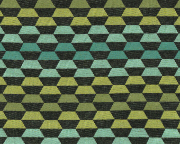 Jacquard-Strick LAID BACK, Hexagone, türkis, Albstoffe