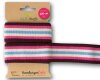 Strick-Band STRIPE ME COLLEGE SWEET HOME, Streifen, aubergine-pink, Albstoffe