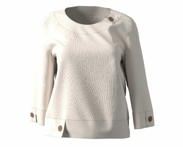 Zwischenmass Schnittmuster WEITE BLUSE 168 M (Mittlerer Umfang)