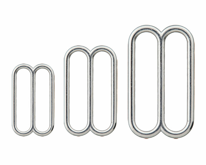 Wäsche- und Bikiniversteller aus Metall, silber, Union Knopf 15 mm