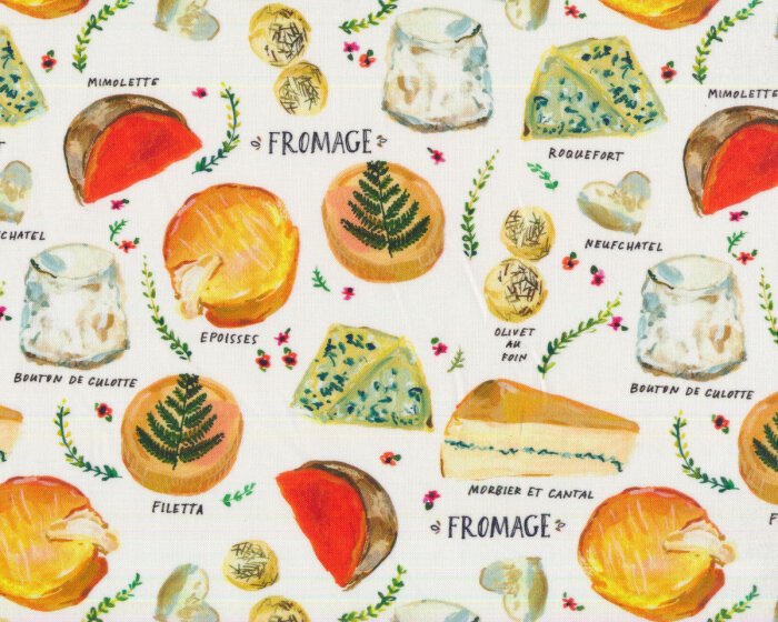 Patchworkstoff PARDON MY FRENCH, Käse, Dear Stella