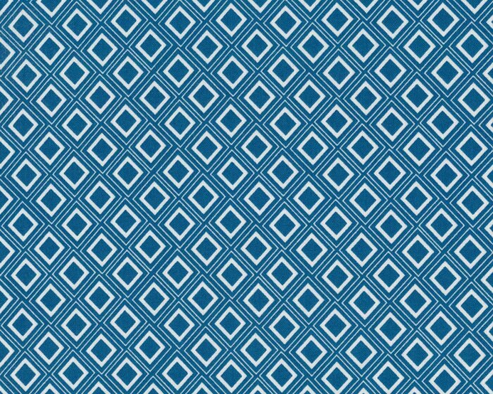 Patchworkstoff MORRISON PARK, Rauten, petrolblau, Pat Sloan