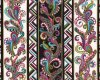 Metallic-Patchworkstoff DOG ON IT, Paisley-Bordüre, Ann Lauer