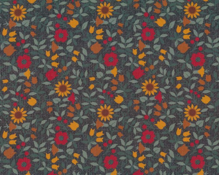 Patchworkstoff QUILTER BARN PRINTS 2, Blumen, Benartex