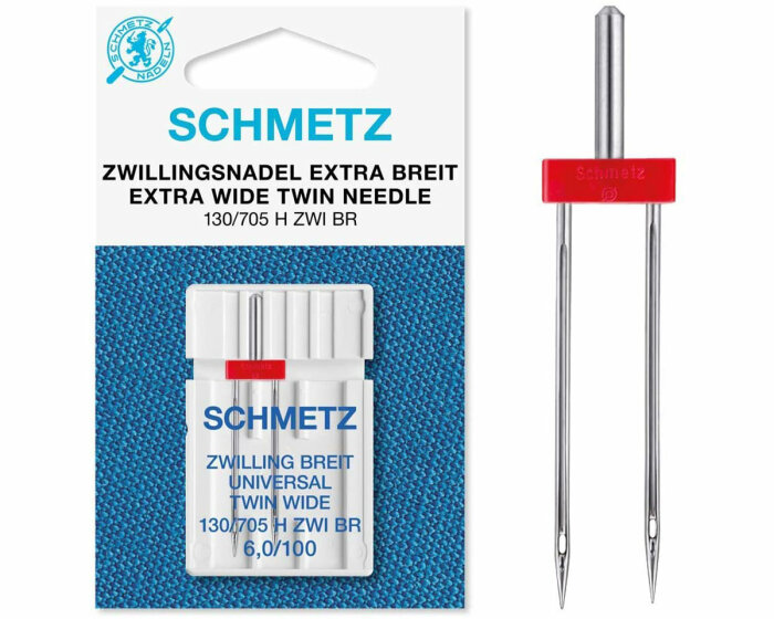 Zwillingsnadel UNIVERSAL EXTRA BREIT, Schmetz 6 mm 100
