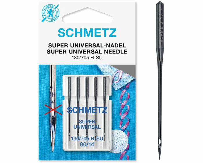 Nähmaschinennadeln SUPER UNIVERSAL, antihaftbeschichtet, Schmetz 100