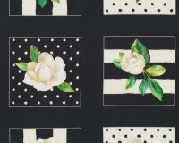 Patchworkstoff MAGNOLIAS, Blütenkästchen, P&B Textiles