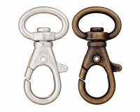 Karabinerhaken aus Metall, 12 mm, Union Knopf