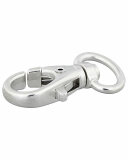 Karabinerhaken aus Metall, 12 mm, Union Knopf silber