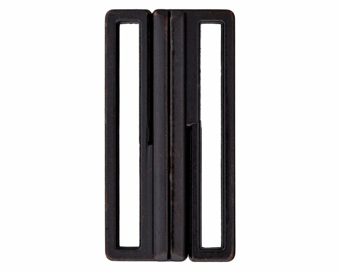 Metallschließe zum Einhaken, Union Knopf schwarz