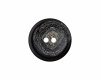 Recycelter Kunststoffknopf MARMOR, Union Knopf 15 mm schwarz-weiß