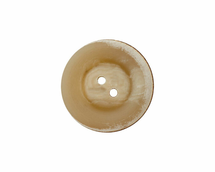 Kunststoffknopf VINTAGE, matt, Union Knopf creme 15 mm
