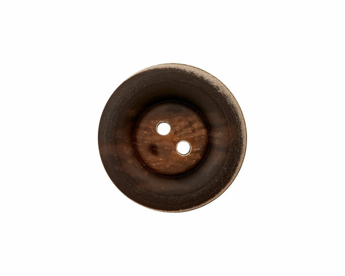 Kunststoffknopf VINTAGE, matt, Union Knopf braun 20 mm