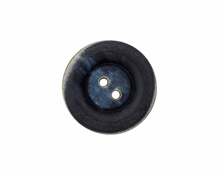 Kunststoffknopf VINTAGE, matt, Union Knopf blau-grau 20 mm