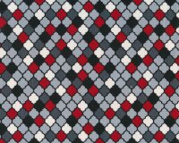 Patchworkstoff MOROCCAN RED, Fliesen-Muster, Henry Glass