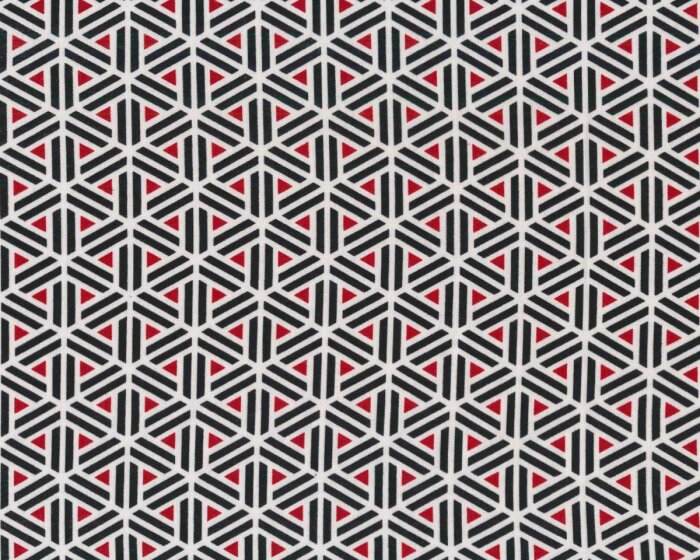 Patchworkstoff MOROCCAN RED, Stäbchen-Muster, Henry Glass