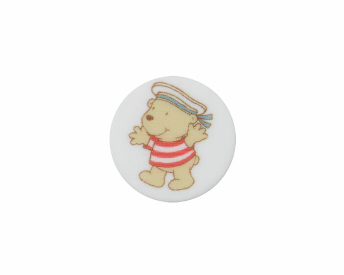 Kinderknopf PITZELPATZ, Union Knopf weiß