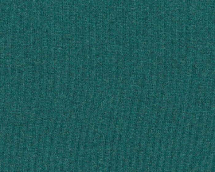 Bündchen-Stoff MELANGE LIGHT, petrolgrün meliert