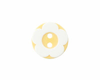 Kinderknopf RETROBLUME, Union Knopf 15 mm gelb