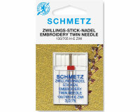 Zwillingsnadel EMBROIDERY, Schmetz 2 mm 75