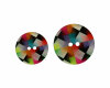 Kunststoffknopf KALEIDOSKOP mit Metallic-Glanz, Union Knopf